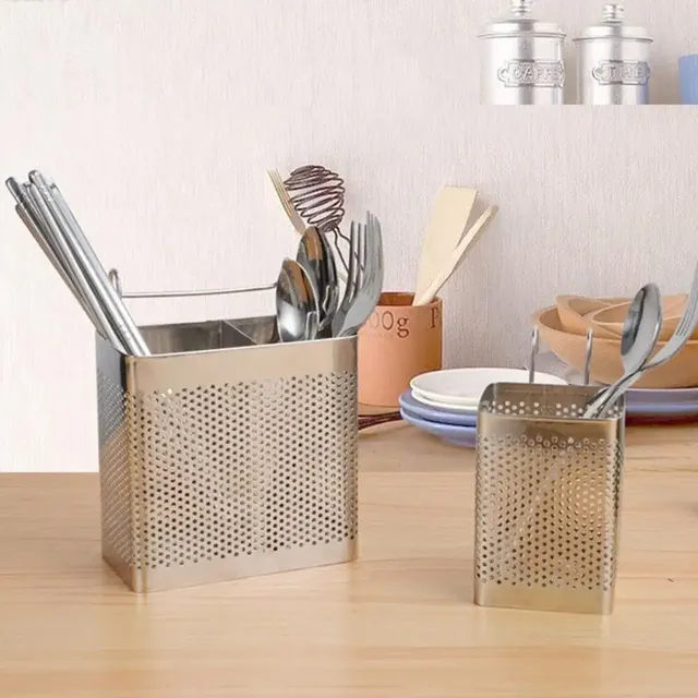 Portebaguettes rangement couverts égouttoir perforé…