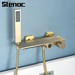 Brosse or laiton cascade laiton baignoire robinet salle de bain…