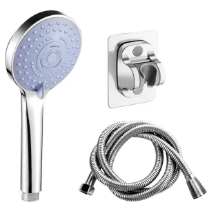Ensemble de douche à main pressurisée pour salle de bain, accessoires, grande buse de douche à sortie d&rsquo;eau, 5 modèles, pomme de douche réglable pour économiser de l&rsquo;eau