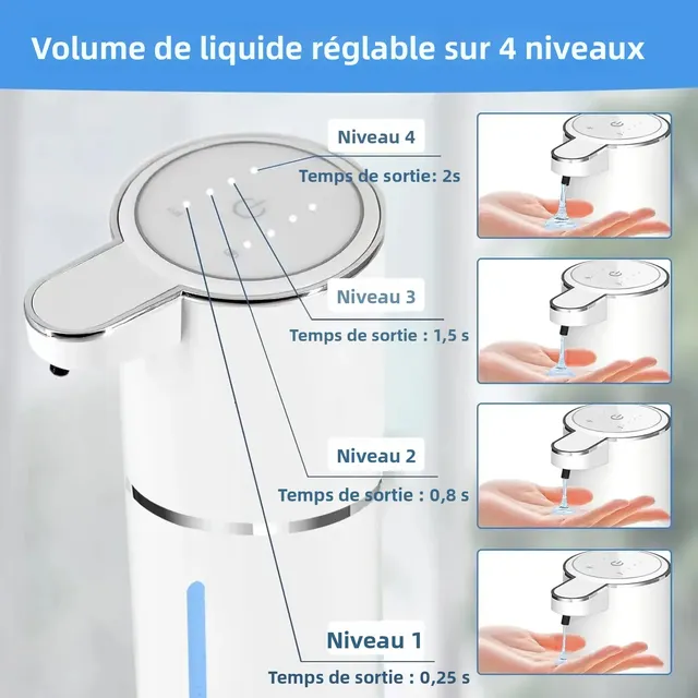Distributeur de savon à capteur intelligent pour cuisine – vue 2