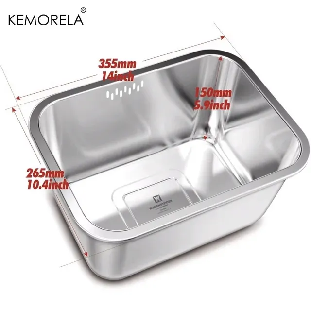 Bol de lavage Portable 10L grande casserole en acier… – vue 6