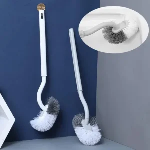 Brosse de toilette à Long manche, cheveux doux, brosse de nettoyage en plastique, nettoyeur de casserole accroupie, dissolvant d’espace de WC domestique, accessoires de salle de bains Brosse de toilette à Long manche, cheveux doux, brosse de nettoyage en plastique, nettoyeur de casserole accroupie, dissolvant d’espace de WC domestique, accessoires de salle de bains