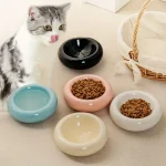 Filles en céramique pour chat et animal de compagnie, distributeur de beignets, bol Dudu pour chat, bol de nourriture pour chat, bol d&rsquo;eau anti-déversement, bol à collation