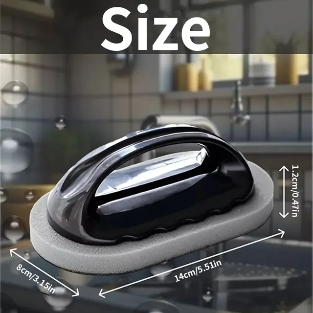 Technologie noire de nettoyage de cuisine! Brosse éponge… – vue 3