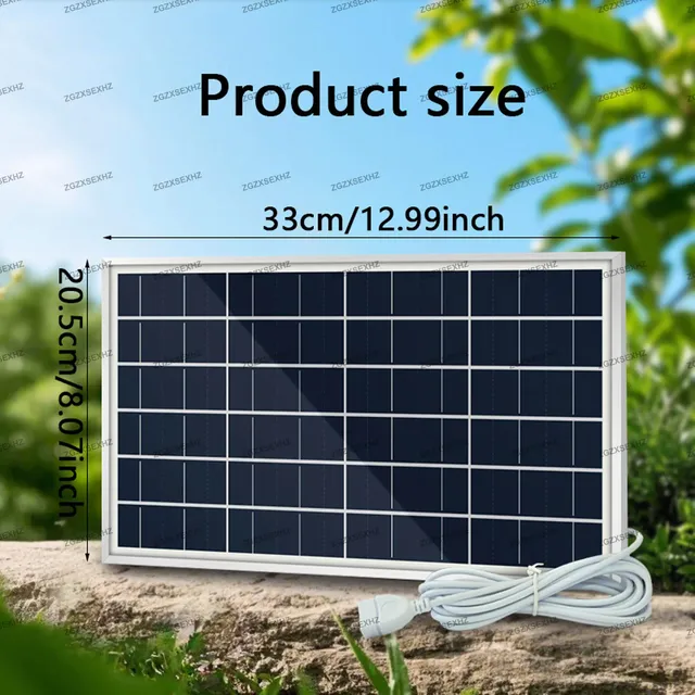Panneau solaire portable rigide polycristallin 10W 12V… – vue 6