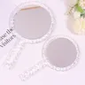 Miroir maquillage rond portable poignée transparente… – vue 4