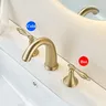 Robinet de lavabo en or brossé – vue 5