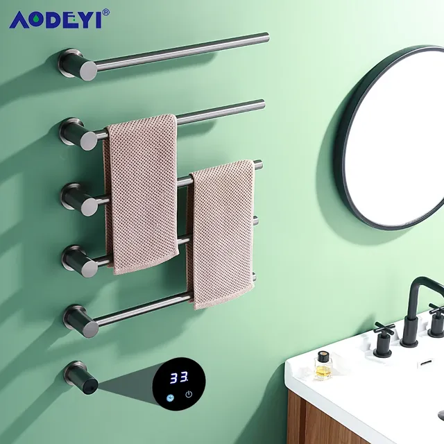 Porte-serviettes chauffant électrique pour salle de bain – vue 2