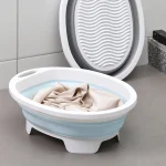 1 pièce, lavabo pliable avec planche à laver, portable pour les voyages et le camping, utilisé pour nettoyer les vêtements et les chaussettes