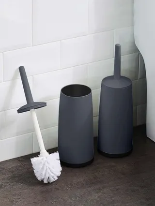 Brosse toilette plastique manche long base antidérapante gobelet…