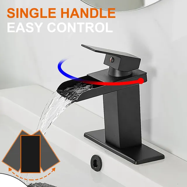 Robinet de lavabo cascade à noyau de cuivre – vue 5
