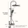 Ensemble de douche de salle de bain avec affichage LED – vue 5