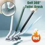 Tête de brosse de Golf, brosse de toilette sans coins morts, toilettes domestiques à long manche, brosse de nettoyage de toilettes accroupies, outil de salle de bains