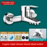 Robinets de lavabo muraux chromés – vue 6