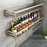Étagère à épices murale en aluminium