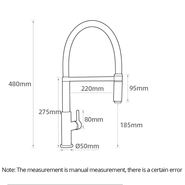 Robinet de cuisine robinet d'évier en or brossé mitigeur… – vue 3