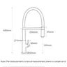 Robinet de cuisine robinet d'évier en or brossé mitigeur… – vue 3