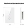 Interrupteur mural tactile intelligent led trois touches… – vue 2