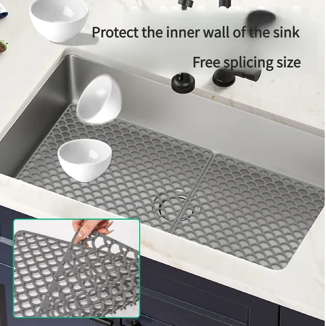 Tapis de Drainage d'évier en Silicone Durable de cuisine – vue 5