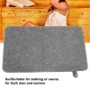 Tapis de douche en feutre pour Sauna, Absorption d&rsquo;eau, SPA, isolation thermique, pour Sauna, bain, maison, salle de douche