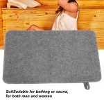 Tapis de douche en feutre pour Sauna, Absorption d&rsquo;eau, SPA, isolation thermique, pour Sauna, bain, maison, salle de douche