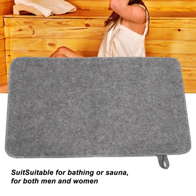 Tapis de douche en feutre pour Sauna