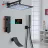 Robinet de douche dissimulé noir mat