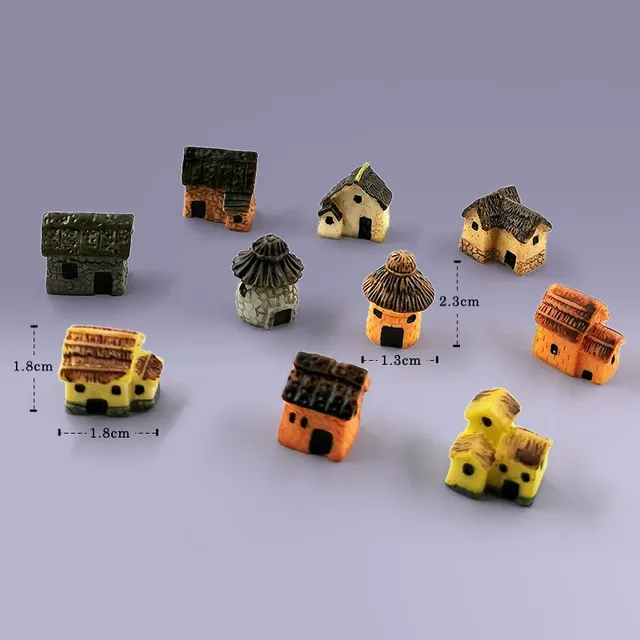 Figurine Miniature de Maison en Résine – vue 5