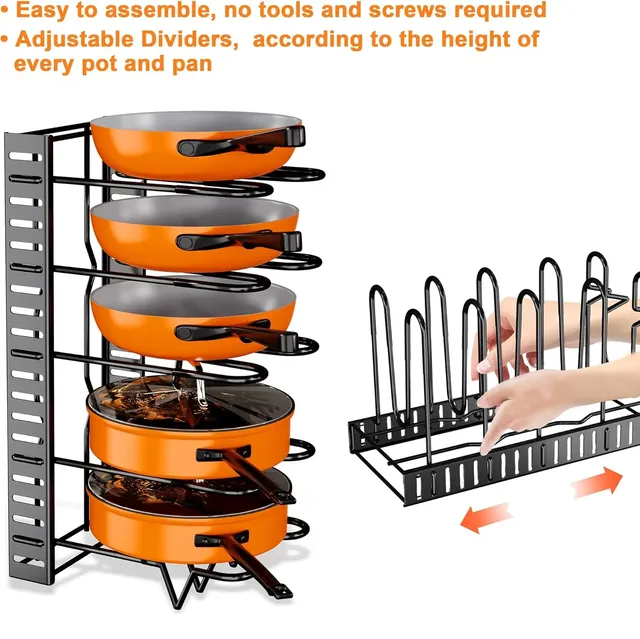 Organisateur de casseroles et poêles pour armoire – vue 6
