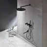 Système de douche dissimulé en cuivre noir de luxe – vue 2