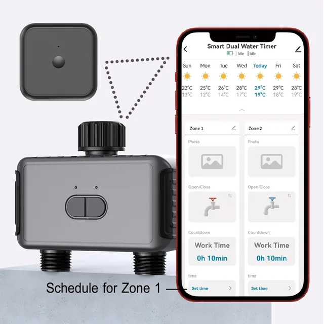 Minuterie d'eau de jardin à 2 sorties WiFi… – vue 4
