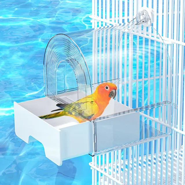 Baignoire de bain pour oiseaux en acrylique
