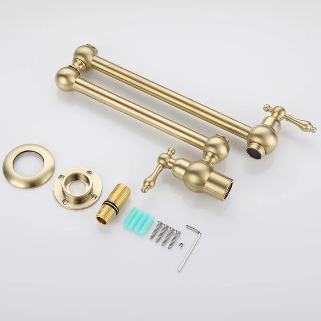 Robinet Mural Articulé Double Bras Pivotant Laiton… – vue 6