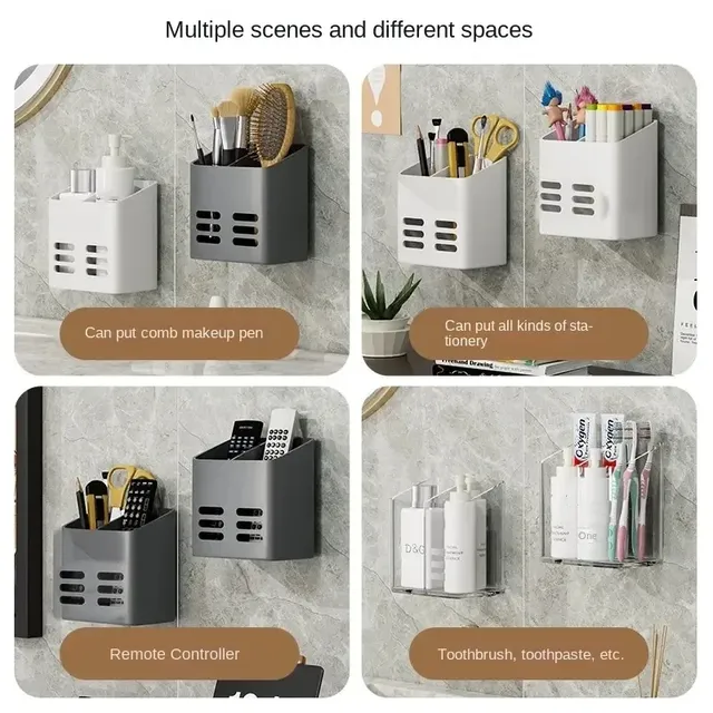 Étagère murale salle bain sans perceuse organisateur… – vue 2