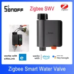SONOFF SWV vanne d&rsquo;eau Zigbee robinet contrôleur d&rsquo;irrigation intelligent système minuterie App commande vocale Via Alexa Google ZHA Ewelink