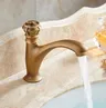 Robinet laiton antique lavabo monotrou froid poignée… – vue 6
