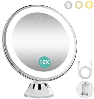 Miroir de maquillage grossissant 10x