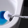 Brosse courbe de toilette de type S suspendue au mur de… – vue 6