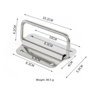 [HM] boîte de vol d&rsquo;armoire, quincaillerie de meubles solides, poignée pliante pour boîte à outils, tiroir en acier inoxydable, garde-robe, installation facile