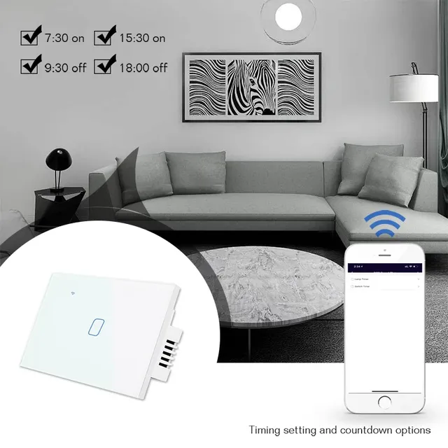 Interrupteur d'éclairage intelligent Wifi – vue 5
