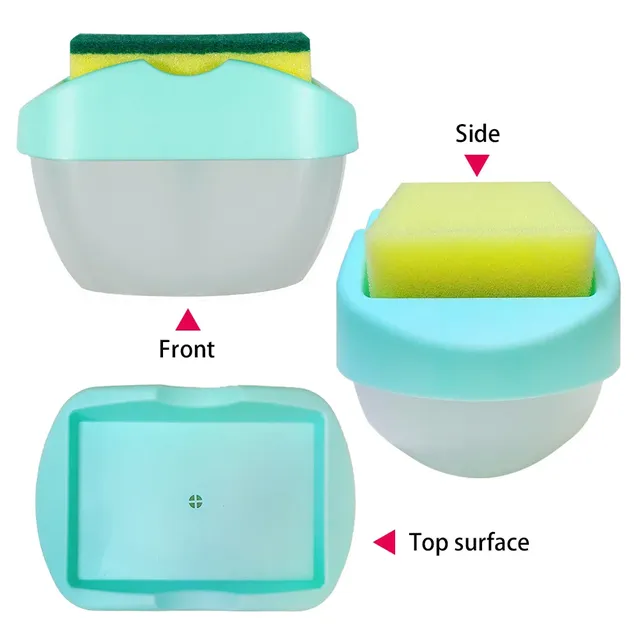 Distributeur savon liquide évier porte éponge caddie… – vue 5