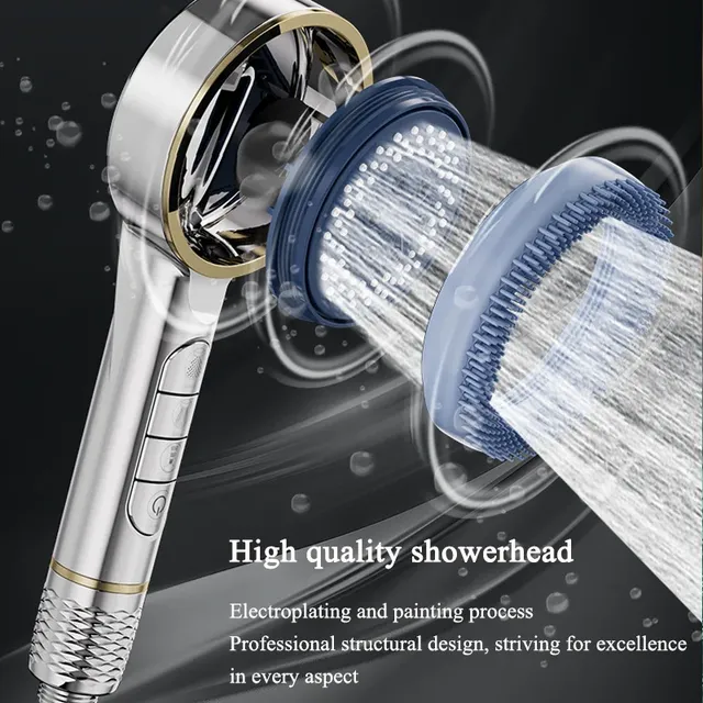 Pommeau de douche multifonctionnel filtré suralimenté – vue 3