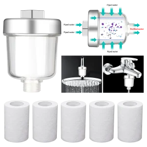 Purificateur de Sortie d&rsquo;Eau, Filtre Universel pour Cuisine, Douche, Ménage, Coton PP, Haute Densité, Pratique, 1 Ensemble