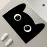 Tapis de bain à séchage rapide chat noir – vue 3