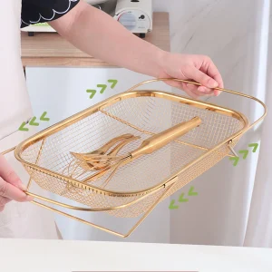 Mir de Proximité pour Évier de Cuisine, Passoire Rectangulaire Extensible en Acier Inoxydable Mir de Proximité pour Évier de Cuisine, Passoire Rectangulaire Extensible en Acier Inoxydable