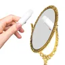 Miroir de maquillage rotatif Vintage ovale rotatif avec… – vue 4