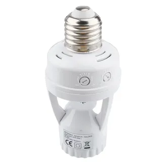 Support d'ampoule avec capteur de mouvement intelligent E27