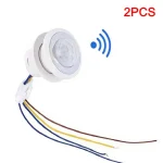 Commutateur de capteur de corps infrarouge commutateur de détecteur de capteur PIR 110V 220V commutateur de capteur de mouvement pour la maison plafonnier interrupteur d&rsquo;éclairage LED