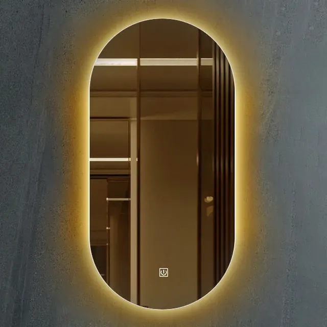 Nouveau miroir elliptique Led salle de bain miroir… – vue 6