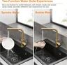 Robinets d'évier de cuisine tactile or brossé – vue 4